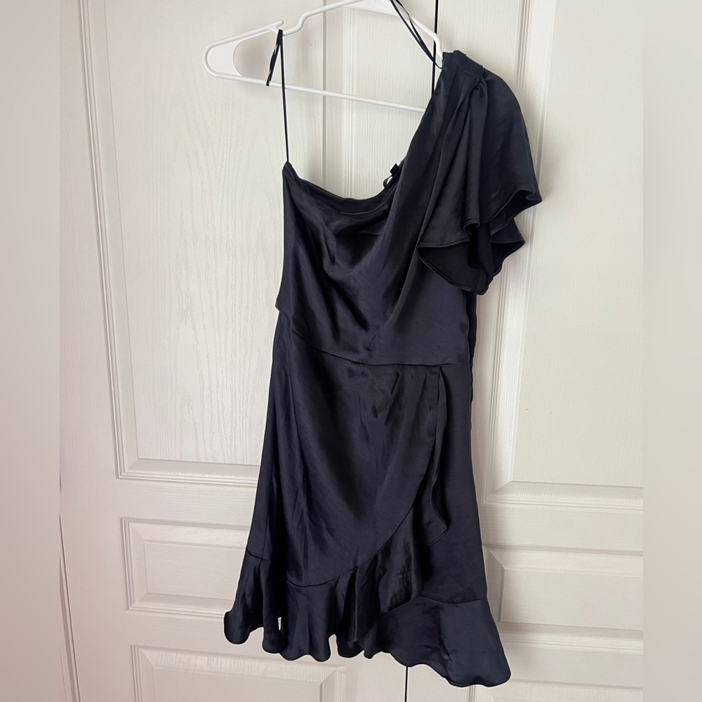 Skies Are Blue One Shoulder Mini Dress